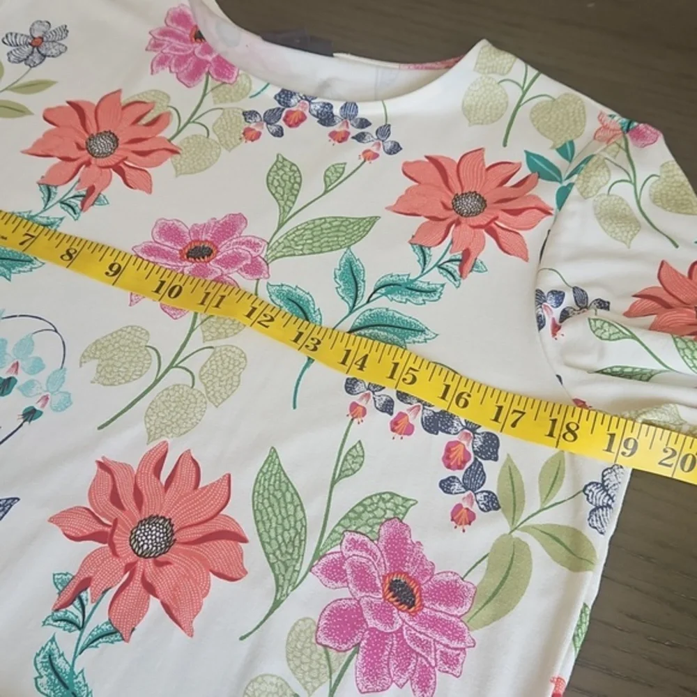 J.Jill Floral Print Lightweight Dress Sz‎ M - Picture 7 of 12